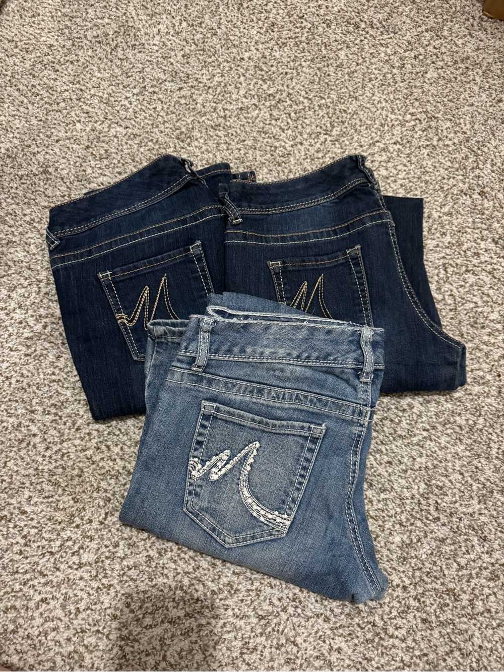 Maurices Women's Bootcut Jeans Trio - Dark & Light wash